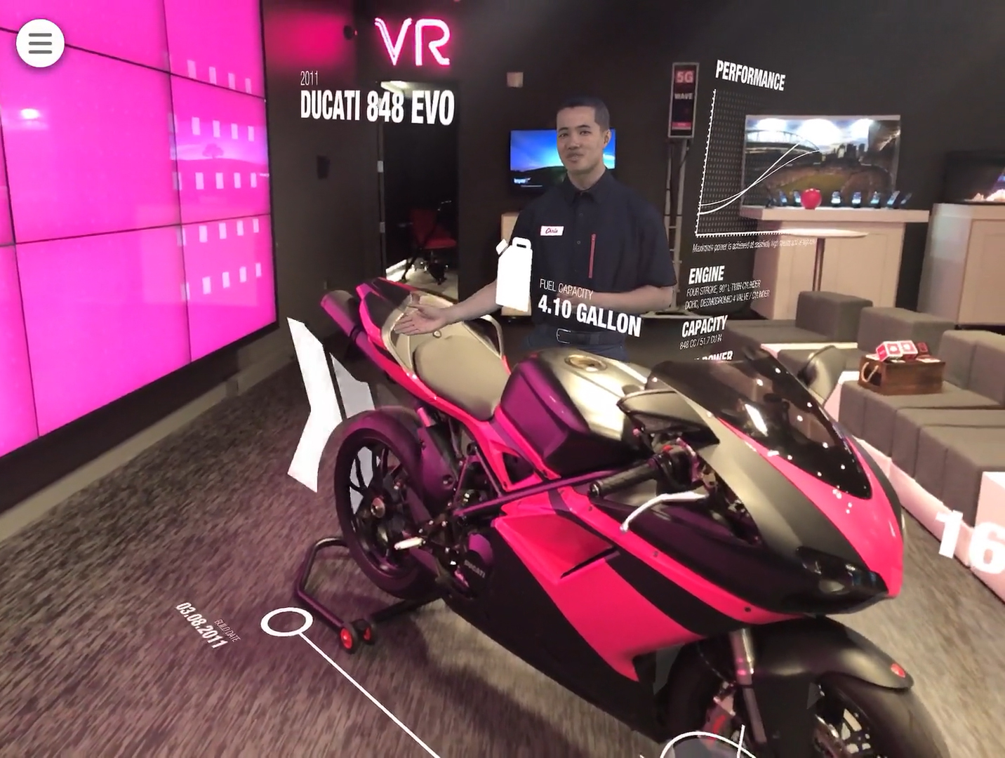 Unveiling 5G Potential with Augmented Reality Motorcycle Maintenance for T-Mobile